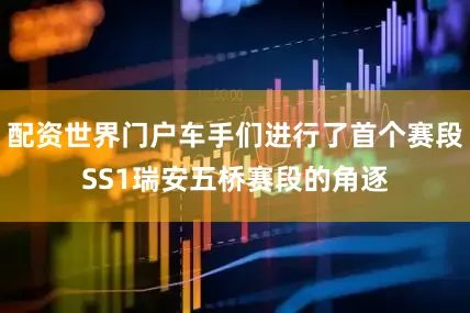 配资世界门户车手们进行了首个赛段SS1瑞安五桥赛段的角逐