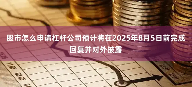 股市怎么申请杠杆公司预计将在2025年8月5日前完成回复并对外披露