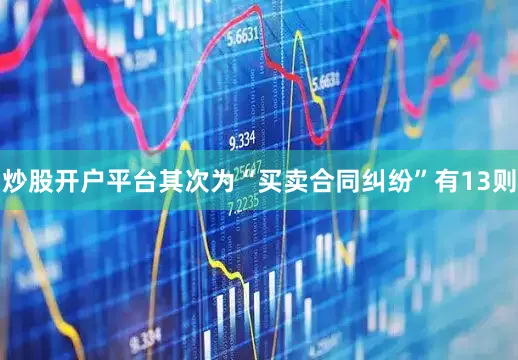 炒股开户平台其次为“买卖合同纠纷”有13则