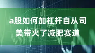 a股如何加杠杆自从司美带火了减肥赛道